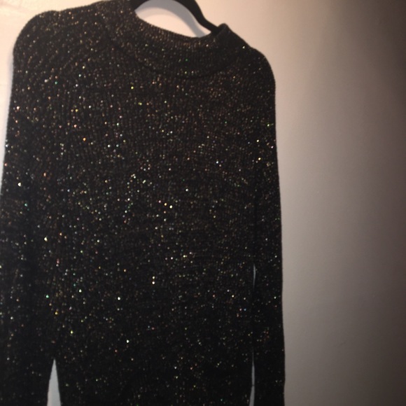 Vintage Stefano black and gold metallic sweater - Picture 4 of 8